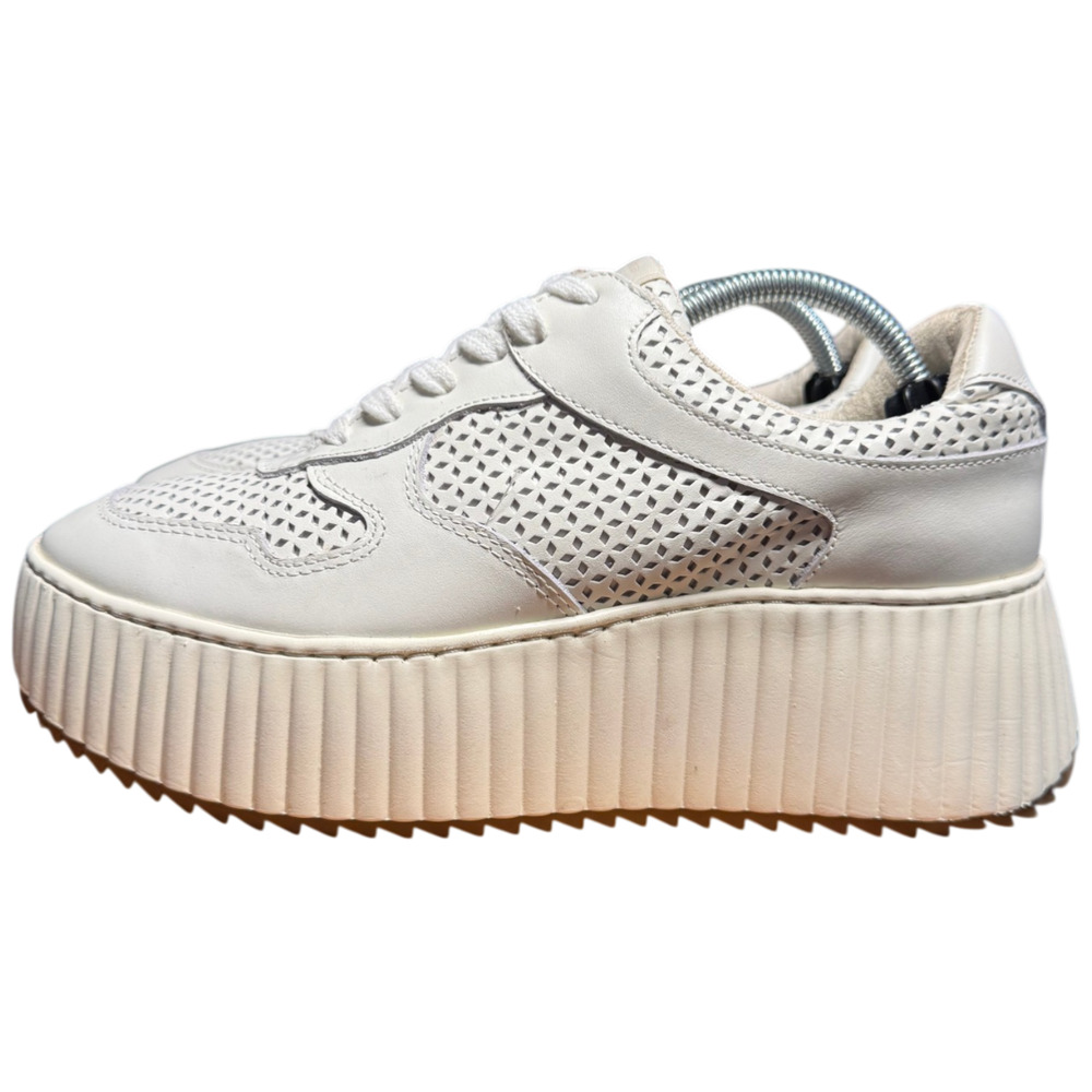 Dolce Vita Dashia Women's 7.5 White Leather Platform Sneakers - Picture 2 of 11